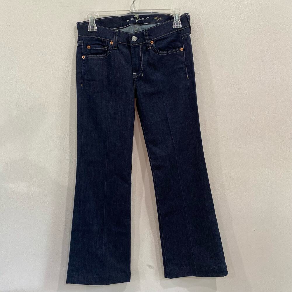 7 Seven for all Mankind DOJO Jeans Wide Leg Bootcut Flare Blue Size 26